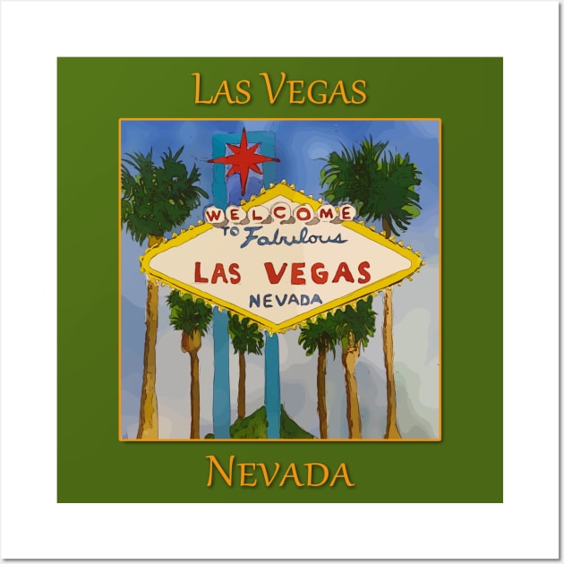 Las Vegas Sign Wall Art by WelshDesigns